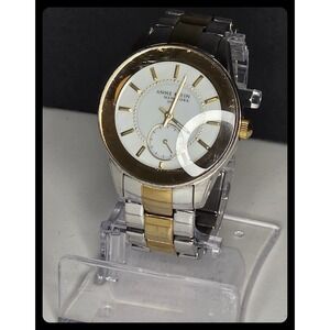Anne Klein Watch Women Silver Gold Two Tone Stainless Steel 12/2169 Dress